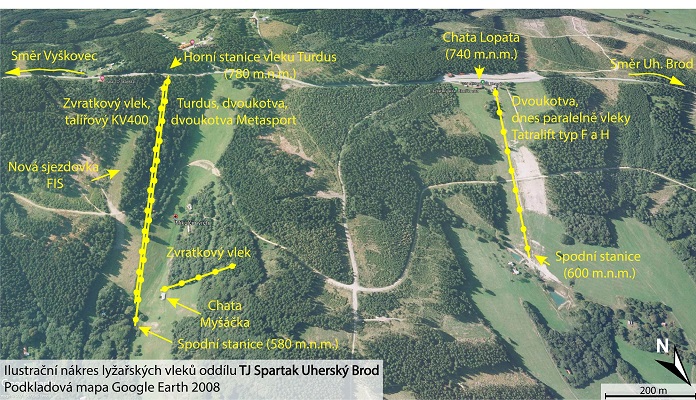 Mikulin vrch - mapa